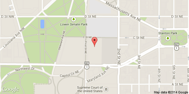 Google map of the Dirksen Senate Office Building